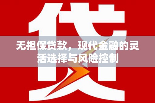 镇江无担保贷款，现代金融的灵活选择与风险控制