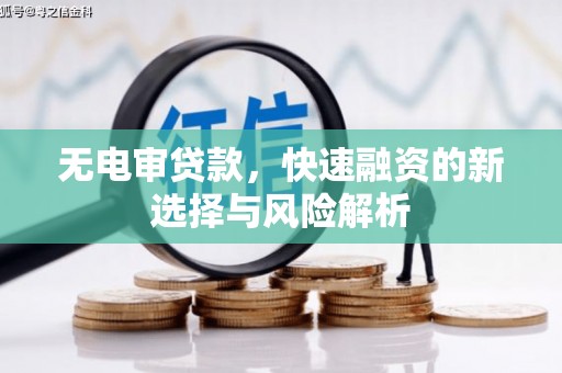 镇江无电审贷款，快速融资的新选择与风险解析