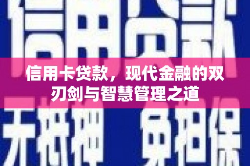 镇江信用卡贷款，现代金融的双刃剑与智慧管理之道