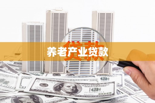 镇江养老产业贷款
